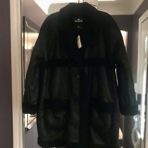 Hollister Women’s Faux Suede & Shearling Coat